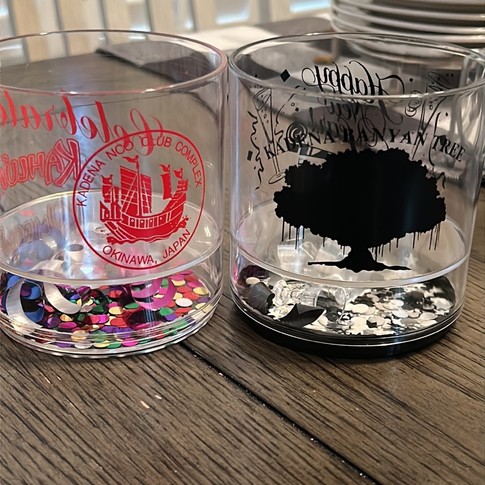 Party Glass, Happy New Year, Celebrate,Kahului, Kadena AFB